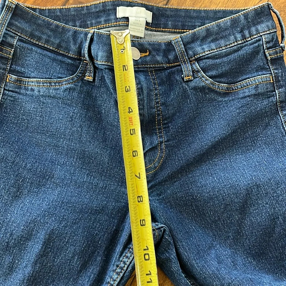 H&M skinny jeans pants size 8 blue and size 29 green (2 pair bundle) - Picture 7 of 16